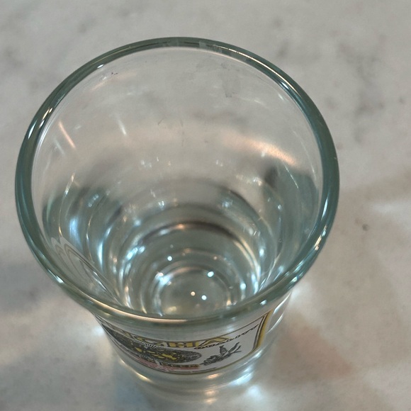 Singha lager Thai beer shot glass 2 3/4” tall Golden Mystical Lion BOGO - Picture 2 of 8